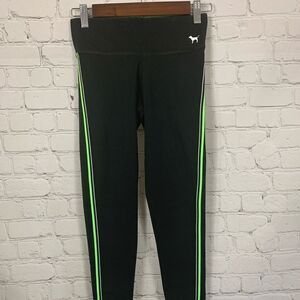 Victoria’s Secret Pink Yoga - Workout leggings - XS - Black/Green